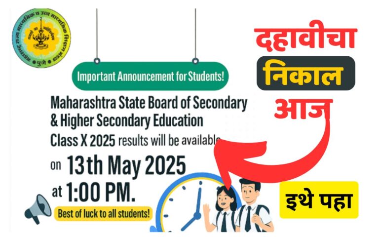 SSC Result 2025 Maharashtra